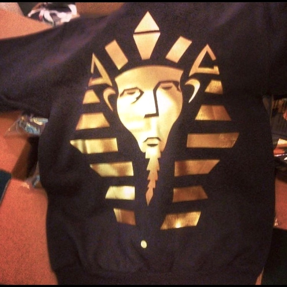 Gold foil Pharaoh sweater